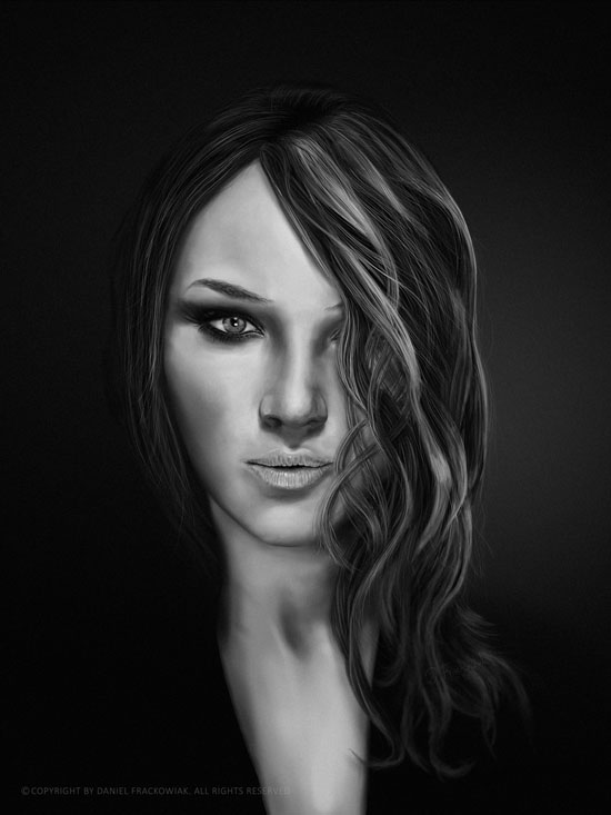 Portret kobiety @rights reserved D.F.