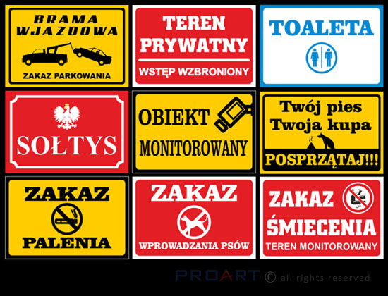 metalowa tabliczka obiekt monitorowany