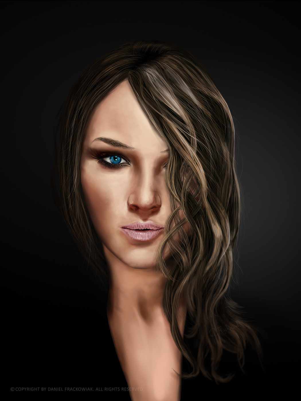Portret kobiety @rights reserved D.F.
